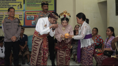 Jadi Tahanan Narkoba, Seorang Pria Nikah di Sel Polresta Denpasar