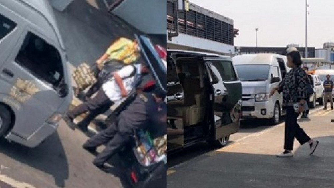 Viral Alphard Dikawal Mobil Bea Cukai Masuk Apron Bandara Soetta Diduga Jemput Sri Mulyani, Netizen Nyinyir: Privilege
            - galeri foto