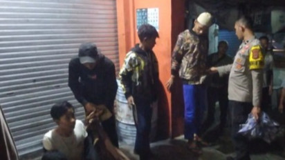 Anak-Anak di Baros Sukabumi Perang Sarung Dini Hari, Polisi Langsung Bertindak
