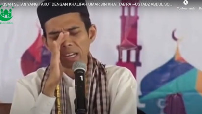 Ceramah Ustaz Abdul Somad, Setan Lari Melihat Umar bin Khattab