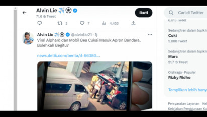 Viral Alphard Masuk Apron, Begini Cuitan Tokoh Politik Peter Gontha dan Alvin Lee