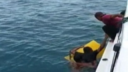 12 ABK Kapal Bagan yang Hancur Akibat Diterjang Badai di Perairan Air Bangis Pasaman Barat Berhasil Ditemukan