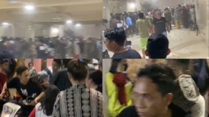 Breaking News : Kubah Mesjid Ittifaqul Jamaah di Jalan Barukang 2 Makassar, Roboh !!!