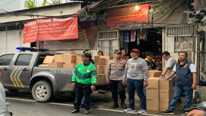 Polisi Grebek Toko Sembako yang Dijadikan Gudang Penyimpanan Miras di Kalideres Jakbar, Ribuan Botol Miras Disita