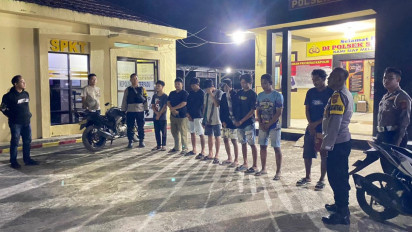 Hendak Perang Sarung, 8 Warga Lampung Timur Diamankan Polisi