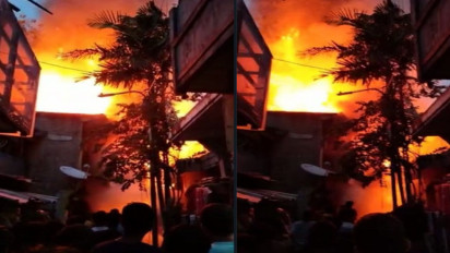 Warung Kelontong Dilalap Si Jago Merah di Pasar Manggis Jaksel