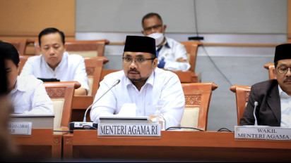Raker dengan Komisi VIII DPR, Menag Yaqut Cholil Qaumas Usul Jemaah Lunas Tunda 2022 Tidak Nambah Biaya Haji