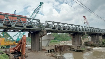 Polres Tulungagung Batasi Kendaraan Berat Selama Perbaikan Jembatan Ngujang 1, Catat Harinya