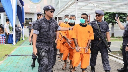 BNN RI Ringkus 8 ABK Warga Negara Iran Pembawa 319 Kilogram Sabu di Samudera Hindia