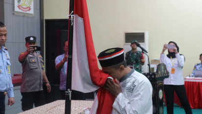 Dua Napiter Ikrar Setia NKRI di Lapas Surabaya, Porong Sidoarjo
