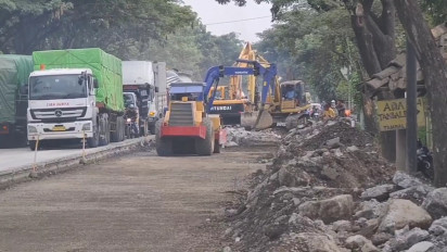 Proyek Pengecoran Jalan di Pantura Timur Pati Diperkirakan Belum Selesai saat Arus Mudik Tiba