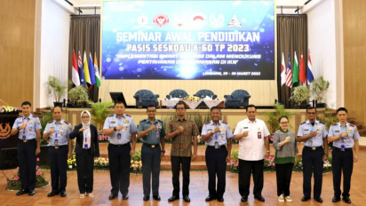 Seminar Awal Pendidikan, Pasis Seskoau Angkatan Ke-60 Bahas Smart Defense di IKN