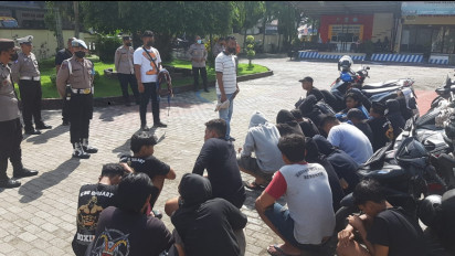 Ngeri, Perang Sarung, Sarung Berisi Besi, 26 Remaja di Blitar Diamankan Polisi