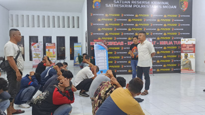 Polrestabes Medan Amankan 19 Pelaku Pungli Berkedok Jukir di Ramadhan Fair