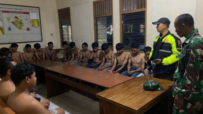 Lakukan Sweeping dan Membawa Senjata Tajam, 32 Pemuda di Blora Diamankan Polisi