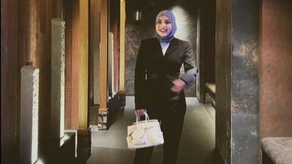 Gaya Fashion Aurel Hermansyah, Cara Hijabnya Sederhana Tapi Cocok untuk Wajah Bulat
