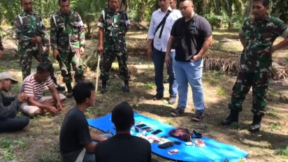 Satnarkoba Polres Labuhanbatu dan Kodim 0209/LB Amankan 4 Pria Penyalahguna Narkoba yang Resahkan Warga