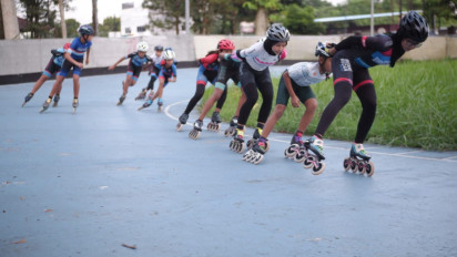 Serunya Ngabuburit di Taman Cadika Medan Sambil Bermain Sepatu Roda