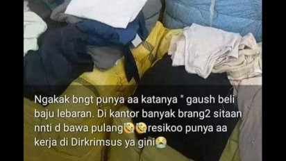 Viral Baju Bekas Sitaan 'Nanti Dibawa Pulang', Polisi: Ditangani Profesional