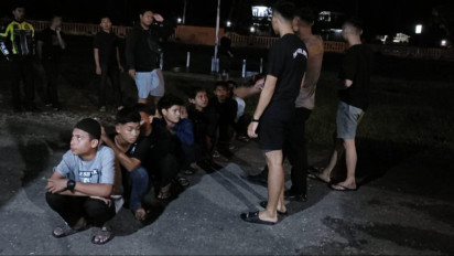 Terlibat Balapan Liar, Puluhan Pemuda dan 15 Unit Sepeda Motor Diamankan Polisi