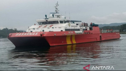 Basarnas Cari 11 Penumpang Kapal Bocor Tangki di Buton Utara
