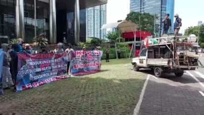 Mahasiswa Desak KPK Periksa Harta Sekda Riau S.F Hariyanto