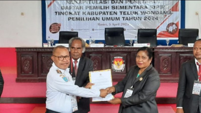 KPU Teluk Wondama Tetapkan DPS 27.640 Orang