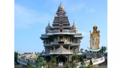 Arsitektur Unik Gereja Katolik Graha Maria Annai Velangkanni Bergaya Indo-Mugha, Miliki Banyak Makna