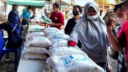 Antisipasi Kenaikan Harga Kebutuhan Pokok, Dinas Ketahanan Pangan Temanggung Gelar Pasar Murah