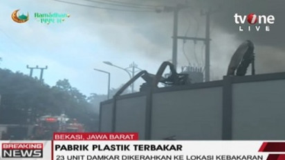 Ini Penyebab Api di Pabrik Plastik Bantargebang Bekasi Sulit Padam