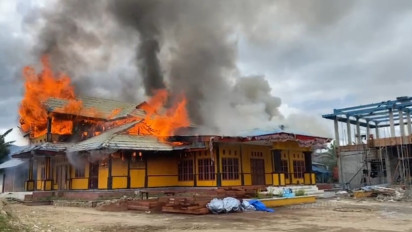 Kantor Bupati Dogiyai Terbakar Habis, Tidak Ada Korban Luka ataupun Korban Jiwa dalam Kebakaran Ini