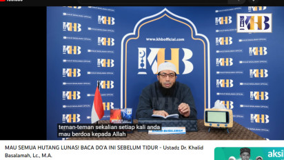 Mau Semua Utang Bisa Lunas? Lakukan  Amalan Ini Sebelum Tidur kata Ustaz Khalid Basalamah