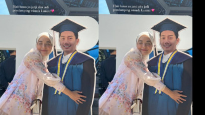 Begini Momen Haru yang Diunggah Nabila Isma Saat Wisuda Emmeril Kahn Mumtadz, Nitizen Auto  Baper