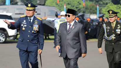 HUT ke-77 TNI AU, Prabowo Subianto Janji Berikan Alutsista Terbaik