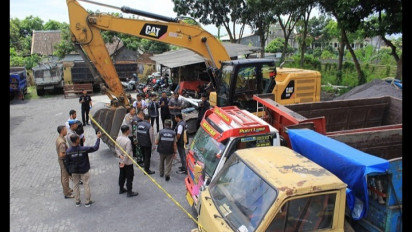 Nekat Melakukan Tambang Pasir secara Ilegal, Seorang Warga Lumajang Diamankan Polisi