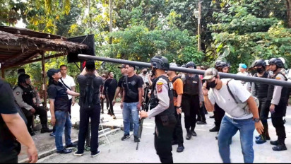 Polrestabes Medan Kembali Grebek Barak Judi dan Narkoba di Kutalimbaru, Petugas: Tangkap Samsul!