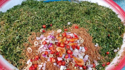 Kuliner Daun Pegagan Menjadi Menu Incaran Berbuka Puasa Warga Langsa Aceh