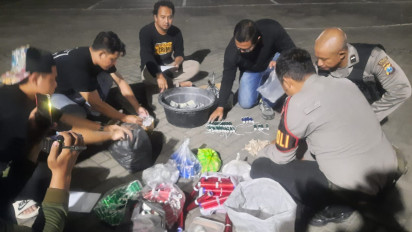 Jelang Hari Raya Idul Fitri, Satsamapta Polres Situbondo Amankan Bahan Baku Petasan Siap Ledak