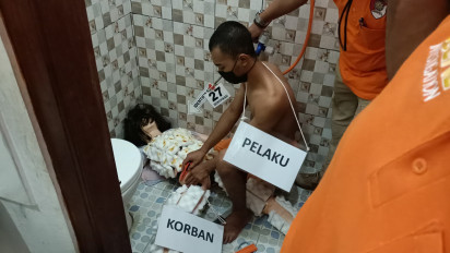 Polda DIY Gelar Rekonstruksi Mutilasi 65 Potongan Tubuh di Sleman, Pelaku Peragakan 64 Adegan