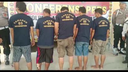 5 Kawanan Perampok Bersenpi di Tangkap Polisi