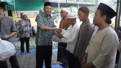 Ramadhan Berkah, Kaum Dhuafa di 5 Kecamatan di Langkat Terima 500 Paket Bantuan