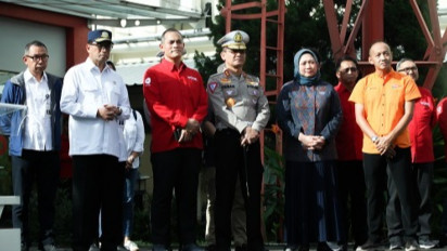 Berita Foto: Menhub Lepas Tim Liputan Mudik tvOne