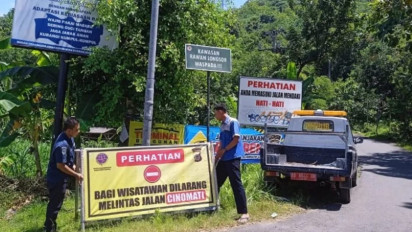 Hadapi Lebaran Polres Bantul Berlakukan Rekayasa Lalu Lintas dan Tutup Jalur Cinomati untuk Wisatawan