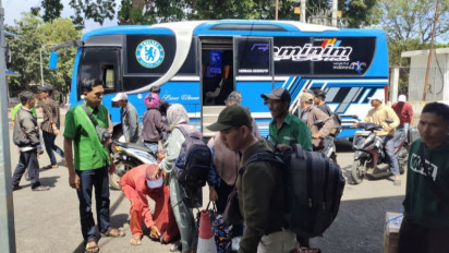 Pergerakan Pemudik di Terminal Rajabasa Meningkat 5 Persen pada H-7 Lebaran