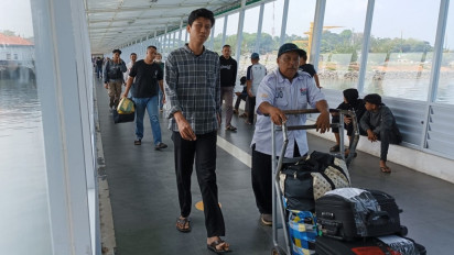 Sepekan Jelang Lebaran Pelabuhan SBP Tanjungpinang Mulai Ramai Pemudik