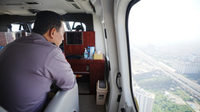 Kapolri Naik Heli Pantau Langsung Arus Mudik di Jalan Tol dan Arteri
