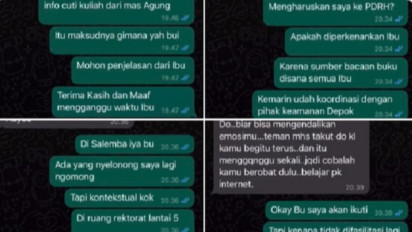 Beredar Chat WhatsApp Yudo Andreawan dan Pihak Kampus, Begini Bunyinya