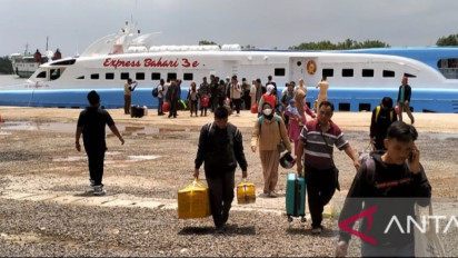 Sebanyak 3.066 Pemudik Tinggalkan Bangka Melalui Pangkalbalam