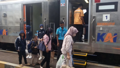 Mudik Lebaran 2023 : Kedatangan Penumpang di Stasiun Tasikmalaya Naik 50 Persen