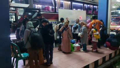 1.020 Pemudik Gratis dari DKI Jakarta Tiba di Terminal Tirtonadi Solo